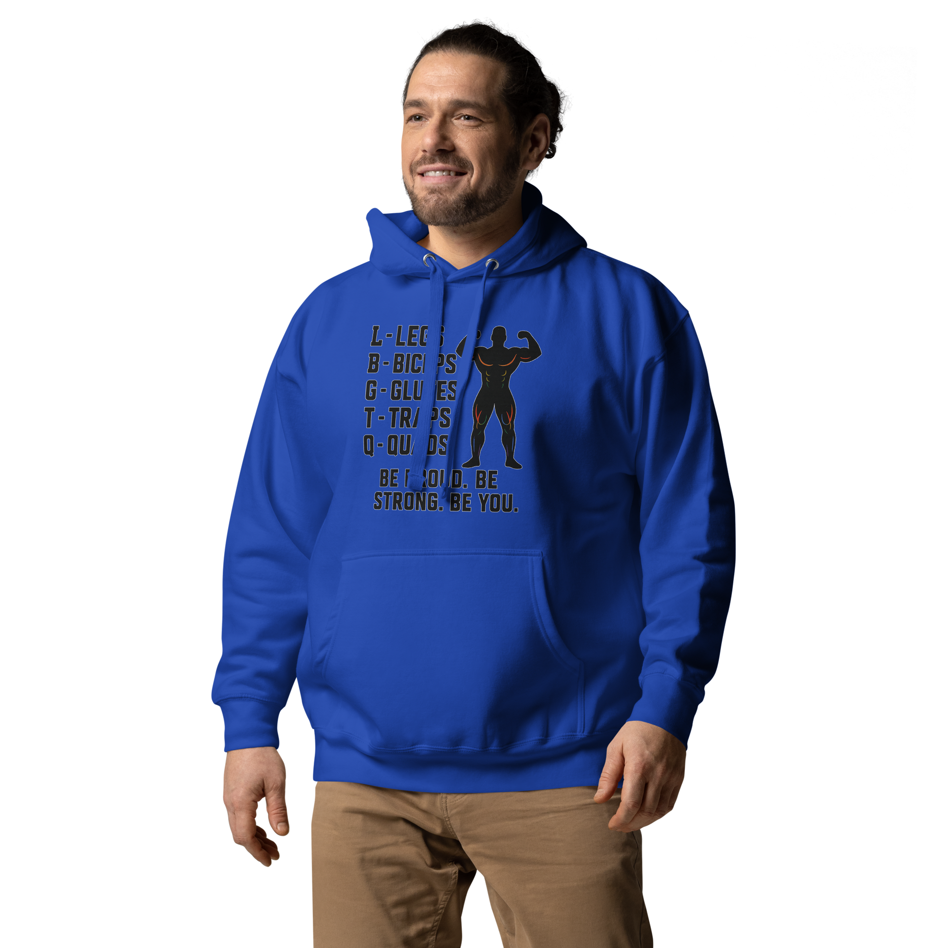 LGBTQ Fitness Hoodie - Legs, Biceps, Glutes, Traps, Quads | Unisex Gym Wear