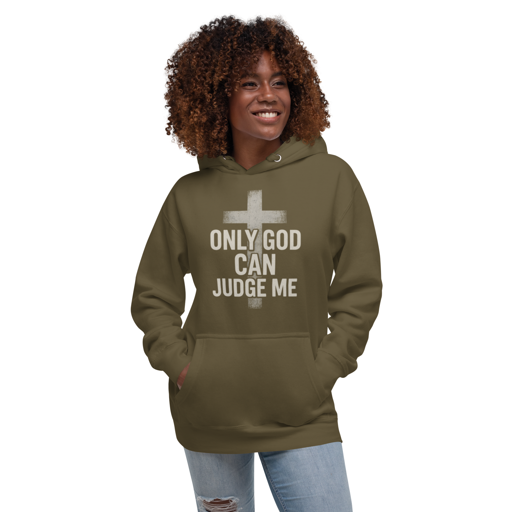 Only God Can Judge Me Hoodie – Faith Streetwear Unisex